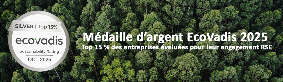 Médaille d’argent EcoVadis 2025